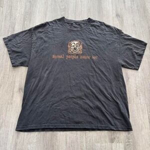 Vintage Y2K "normal people scare me" clown shirt size large cut tag. Faded black